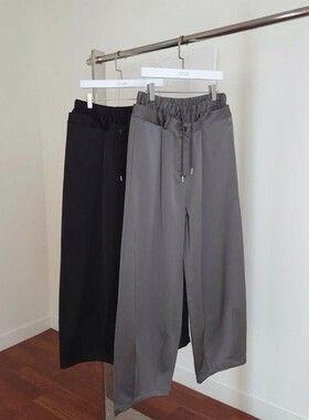 九0830韩国东大门休闲长裤区ous-8623066洋气通勤百搭纯色流行