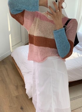 九0428韩国东大门针织衫-区VINTAGEVIBE-8515664正品街头休闲复古