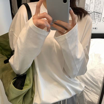 五0921韩国直邮mon-rf- 长袖T恤区5061497秋季时尚通勤流行纯色