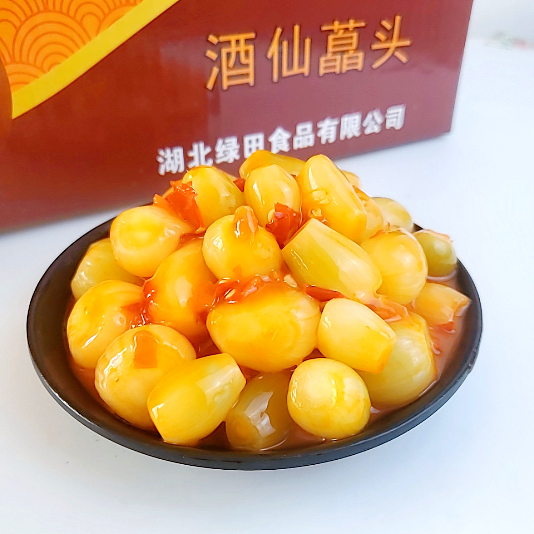 甜酸藠头下饭菜农家新鲜茭头腌制瓶装教头酸辣椒荞头泡菜开胃菜