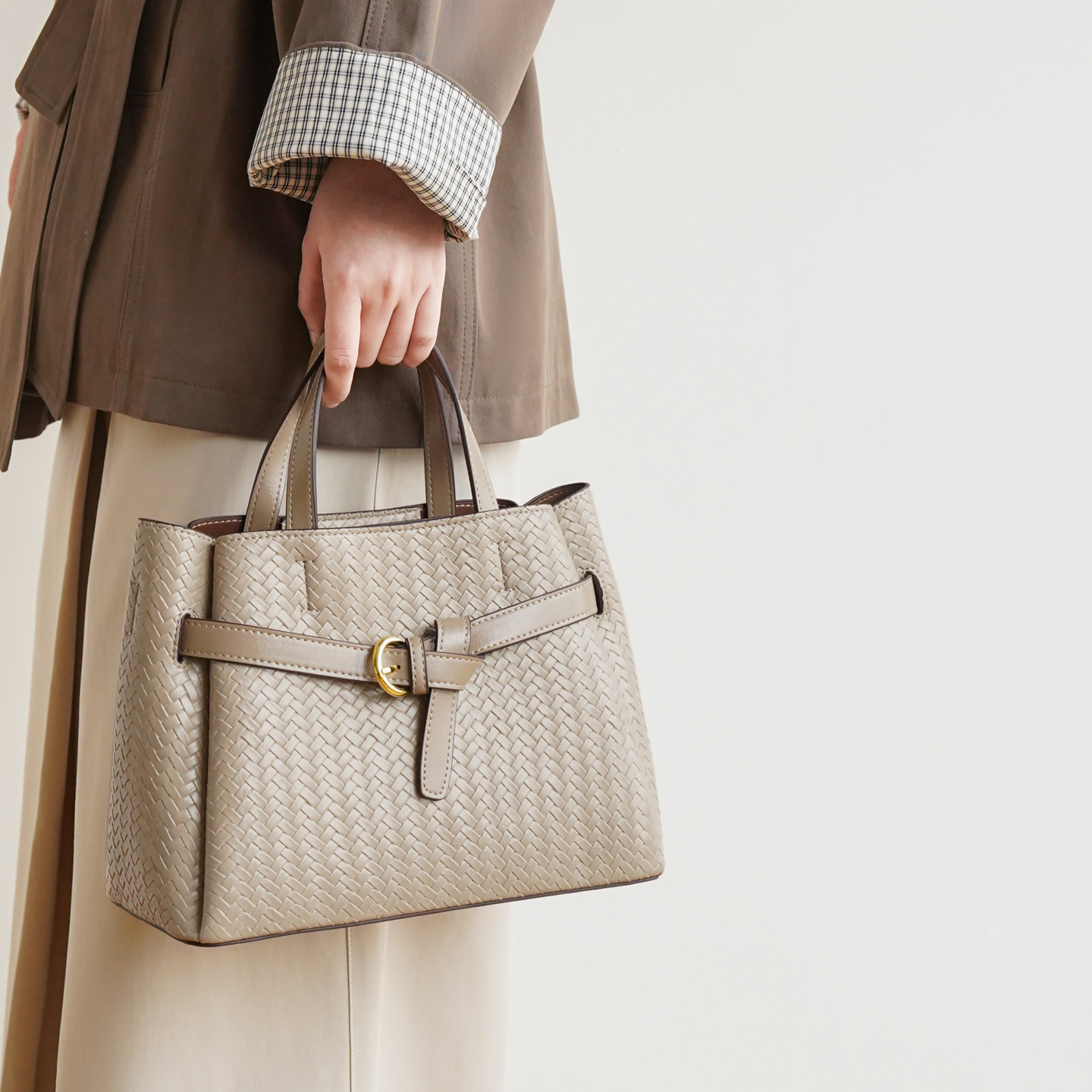 高级感大容量托特包简约大气