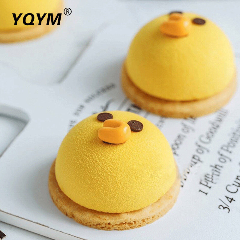 yqym/艺强一鸣 6连半圆球形法式甜品慕斯模具 烘焙硅胶模布丁模具