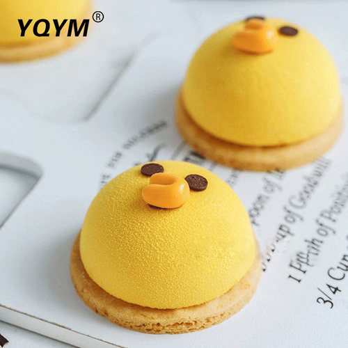 YQYM/艺强一鸣 6连半圆球形法式甜品慕斯模具 烘焙硅胶模布丁模具