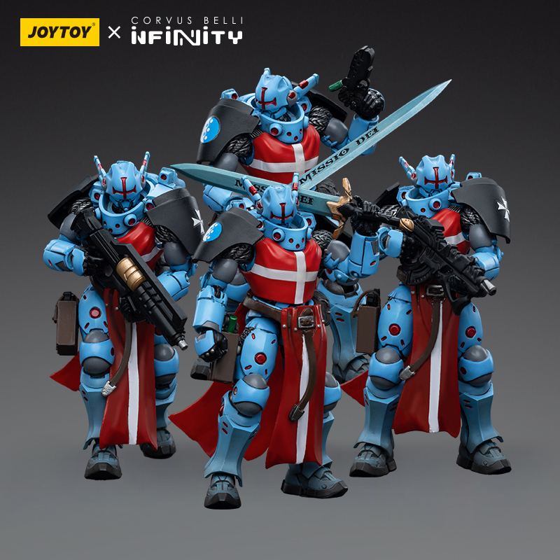 JOYTOY&INFINITY泛大洋联盟医院骑士团四人组可动兵人模玩礼1:18-封面