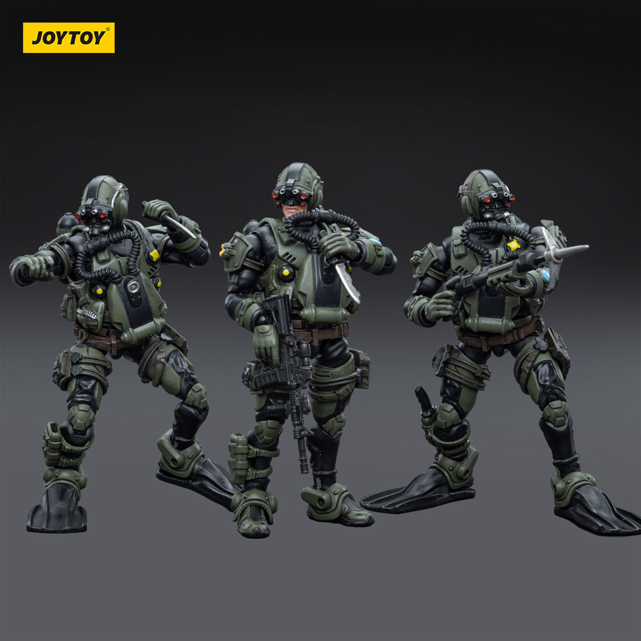 JOYTOY暗源硬核酷玩系列海军陆战队蛙人1:18关节可动人偶模玩手办