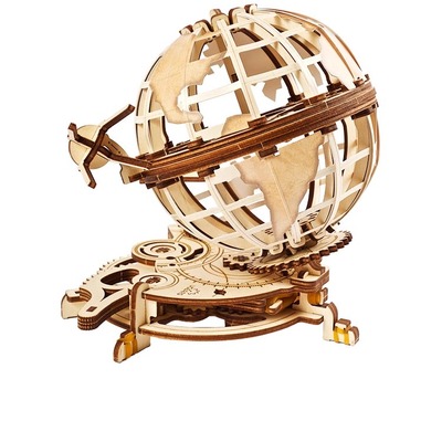 UGEARS进口地球仪模型日食月食模拟器木质拼装模型创意玩具礼物男