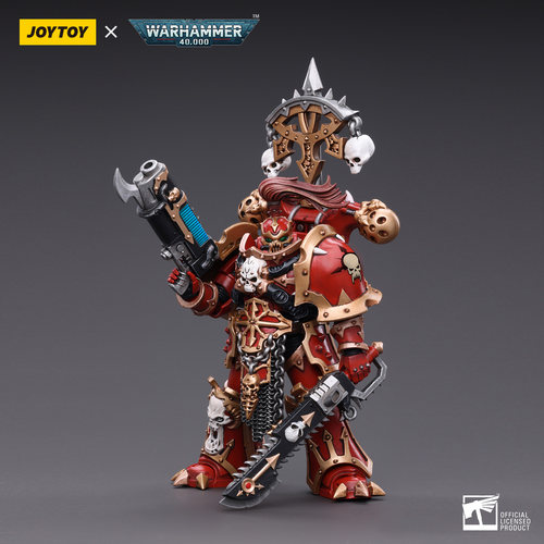 JOYTOY暗源战锤40K混沌星际战士红海盗野心勇士1：18可动人偶模玩