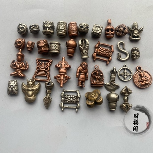 仿古藏式利玛铜配件文玩手串项链隔珠腰珠diy散珠侧挂创意饰品