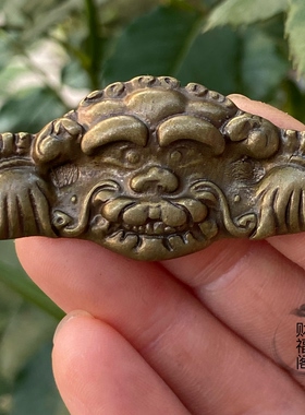 复古新款西藏利马铜黄铜支巴扎护法神吊坠挂件密宗铜法器男女吊坠