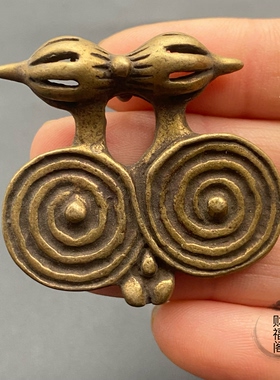 仿古藏传黄铜法器挂件时轮金刚杵挂坠西藏特色男女随身挂件吊坠