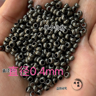 复古藏式天铁文玩手串项链散珠隔片隔珠圆珠DIY文艺式配件单个价