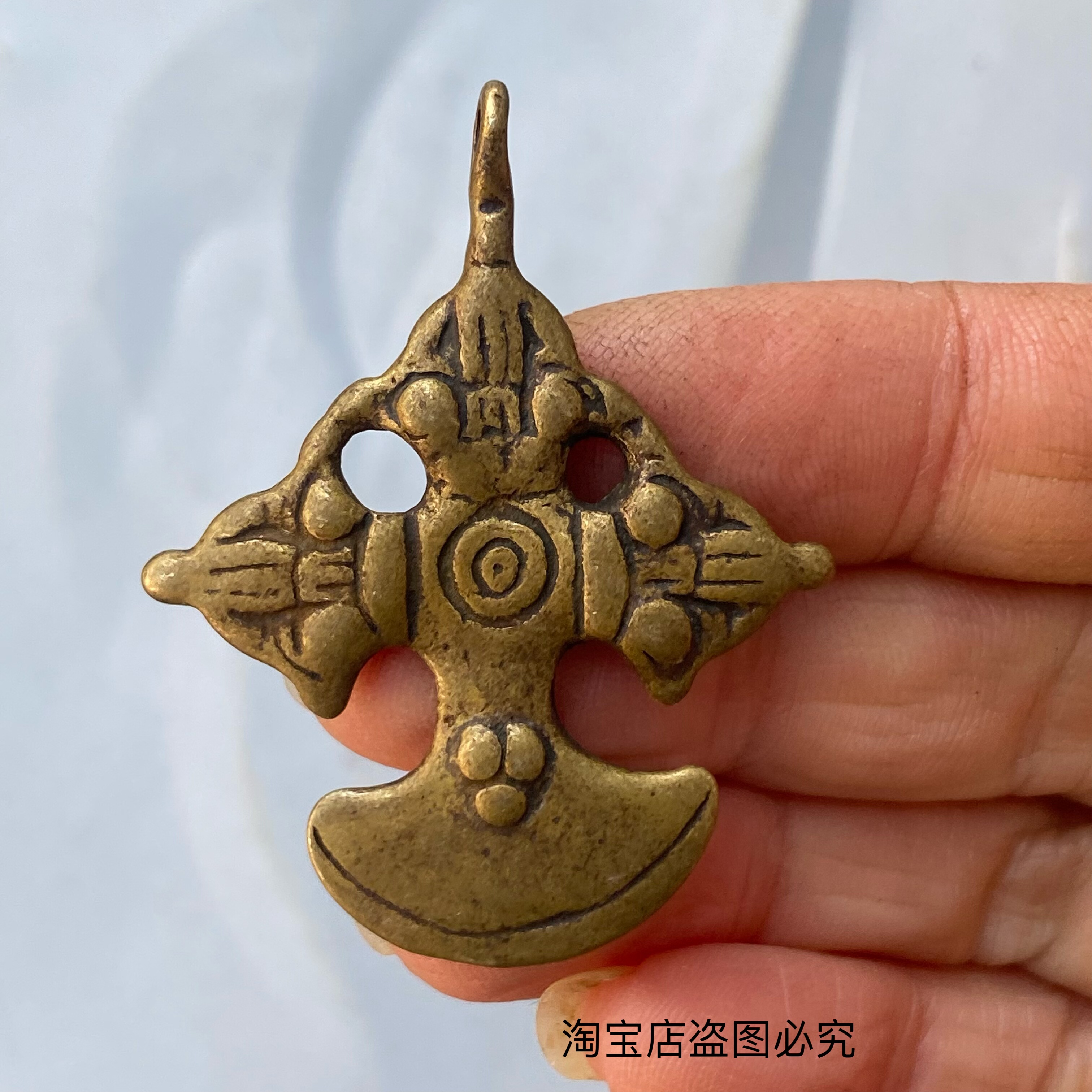 仿古藏式 金刚越刀金刚配饰大鹏鸟元素尺寸如图文玩配件diy手串