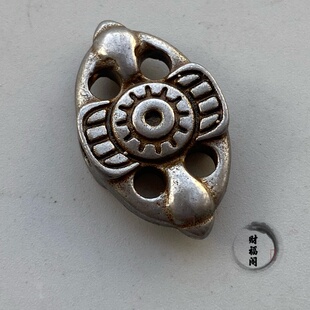 仿古藏传藏式天铁五眼六通背云星月菩提金刚diy配饰阿呆隔珠吊饰