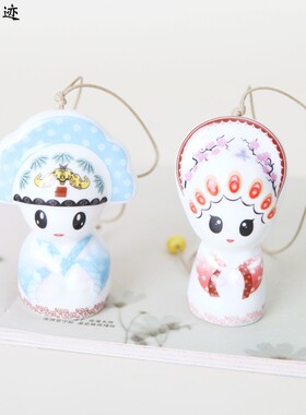 景德镇陶瓷特色娃娃民族风挂件