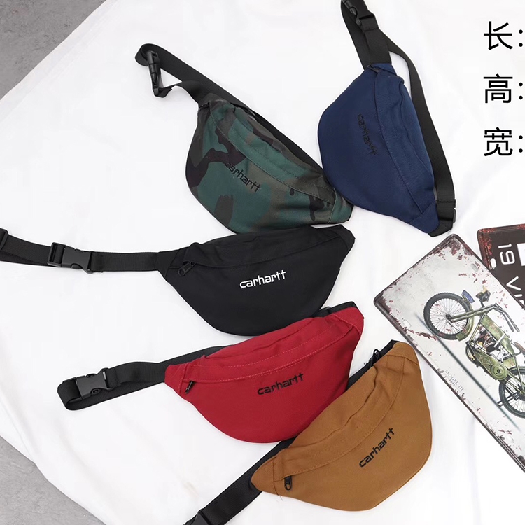 Carhartt WIP Bag卡哈特腰包女潮ins2019新款帆布单肩斜挎包胸包-封面