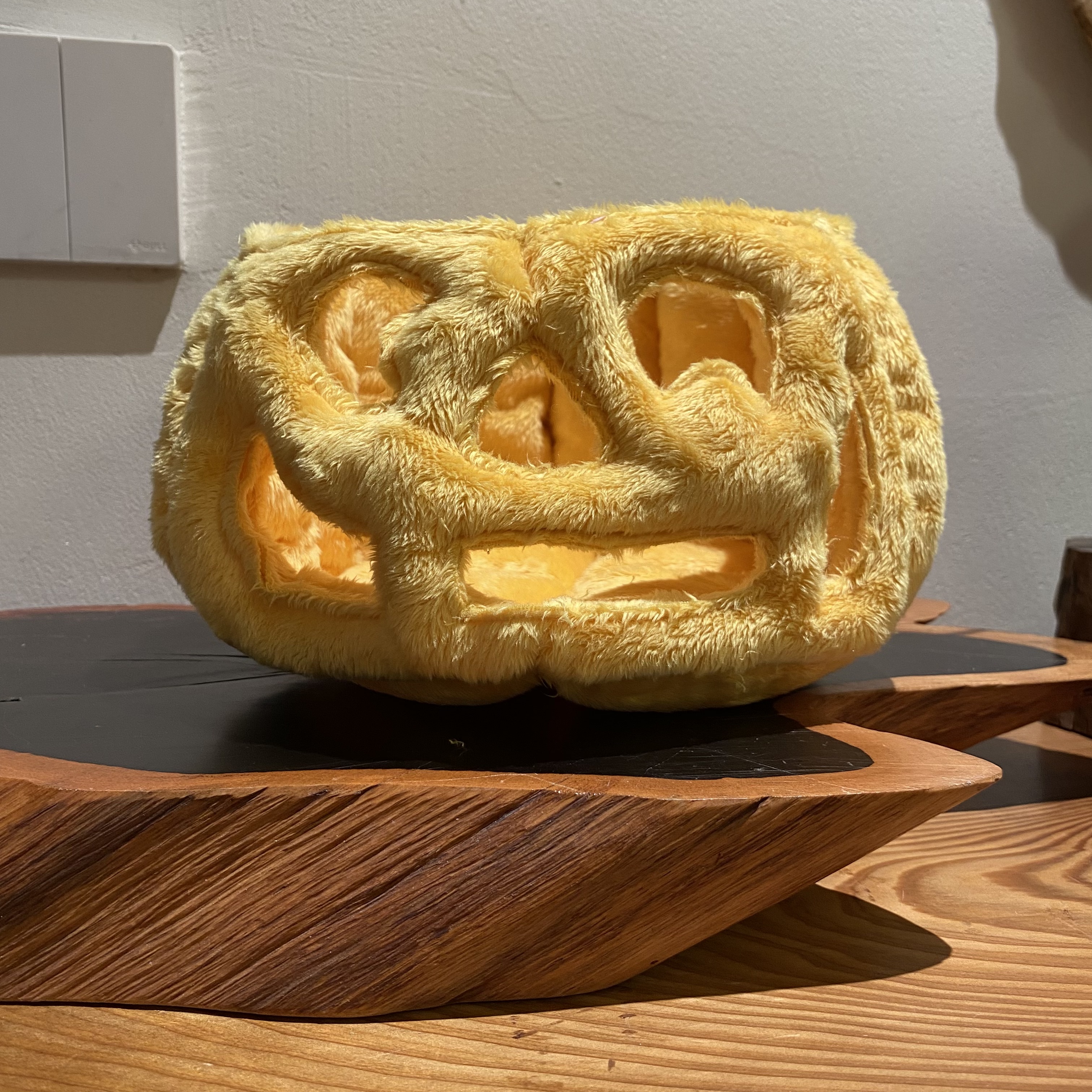 thumbnail for Heleworld Plants vs. Zombies Halloween Pumpkin Head Plush Toy Handmade Collectible Gift