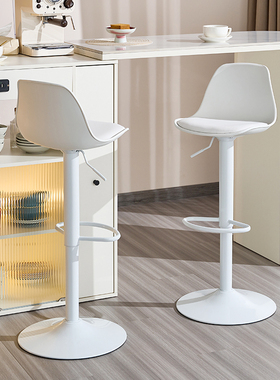 吧台椅家用高脚凳升降椅子商用酒吧凳子前台靠背高吧凳收银台吧椅