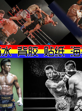 海报贴画武术背胶墙壁