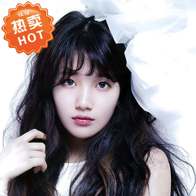 现代装饰画 美图壁纸美女明星 裴秀智大幅照片贴画海报 高清