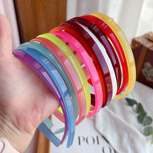 韩国进口成人儿童通用发饰GRAIN de BEAUTE阿兹娜半透果冻发箍宽