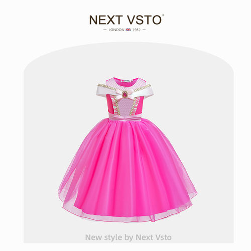 赫柏莉HERBERRY女童爱洛公主裙童话睡美人小女孩生日礼服连衣裙