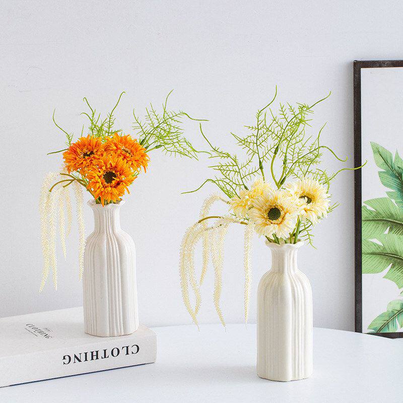 套餐菊客厅玄关拉丝摆设假花装饰蜀门花束仿真花干花绢花餐桌摆件