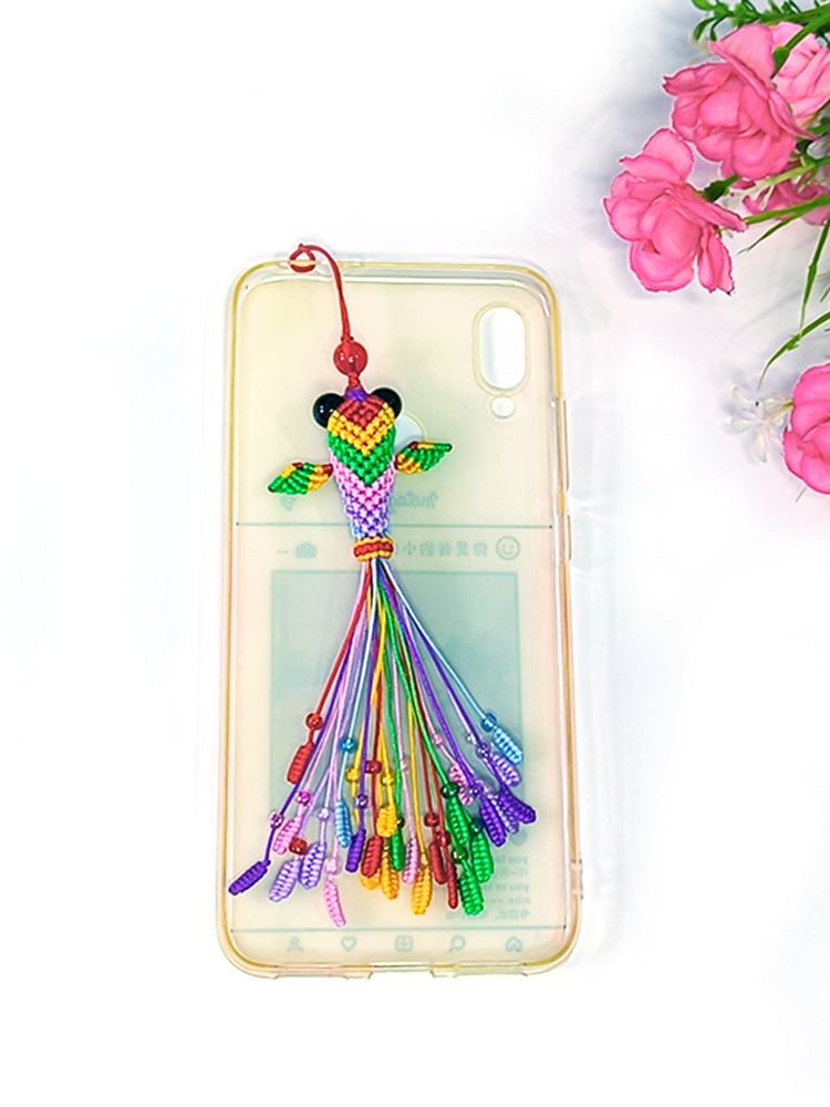 手工编织编绳DIY锦鲤挂件手机坠