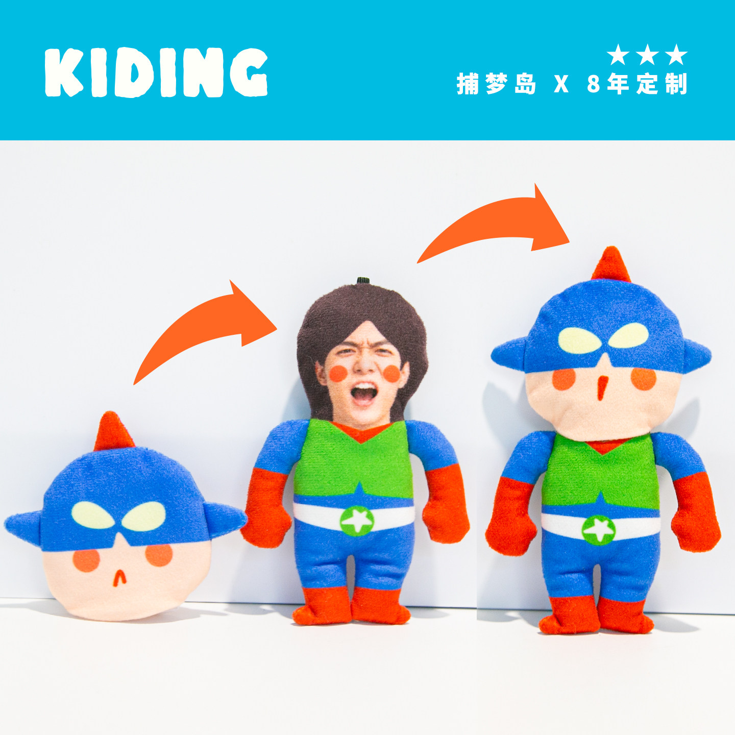 kiding创意照片定制娃娃图片