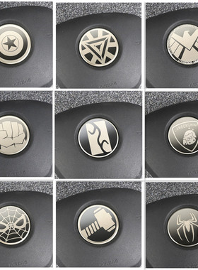 适用于比亚迪唐dmi秦plusdmi汉EV宋plusdmi/por方向盘标 漫威英雄