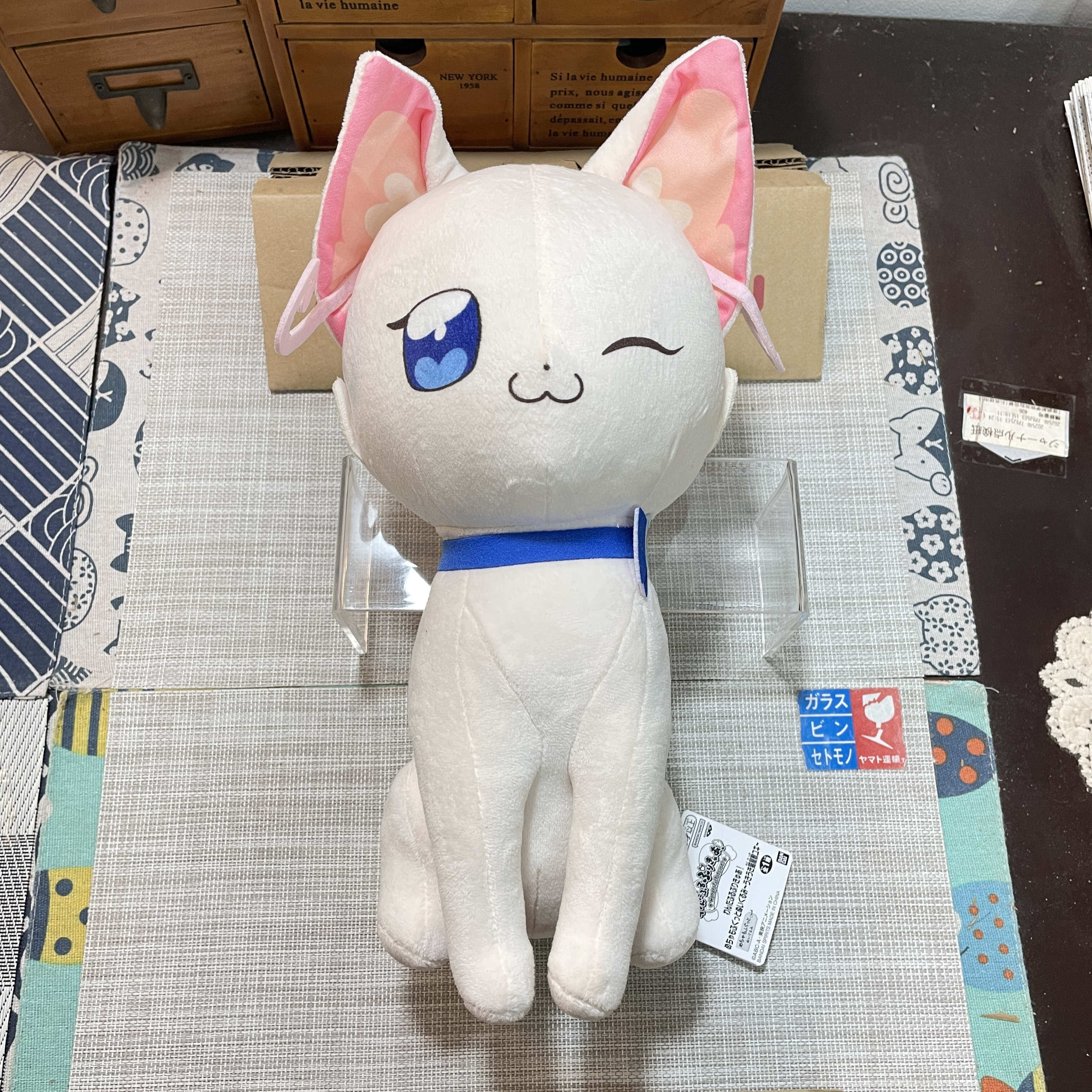 现货 正版 万代 Wonderful 光之美少女 猫屋敷雪白猫 毛绒玩具