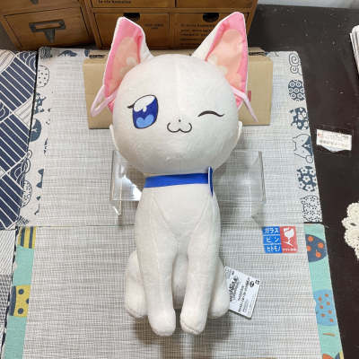 现货 正版 万代 Wonderful 光之美少女 猫屋敷雪白猫 毛绒玩具