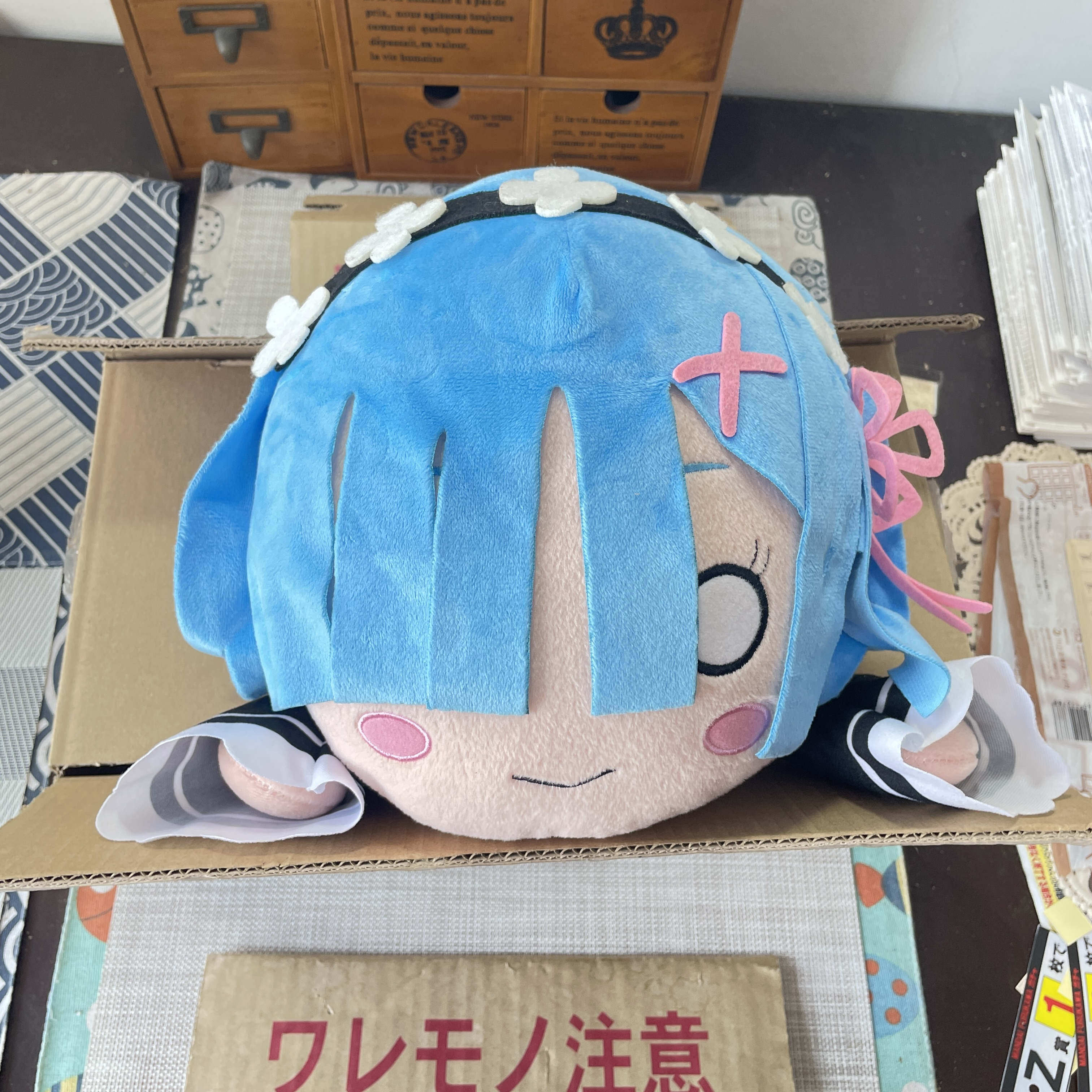 Re从零开始  蕾姆 趴姿大毛绒玩偶 SEGA世嘉景品 趴趴公仔带吊牌