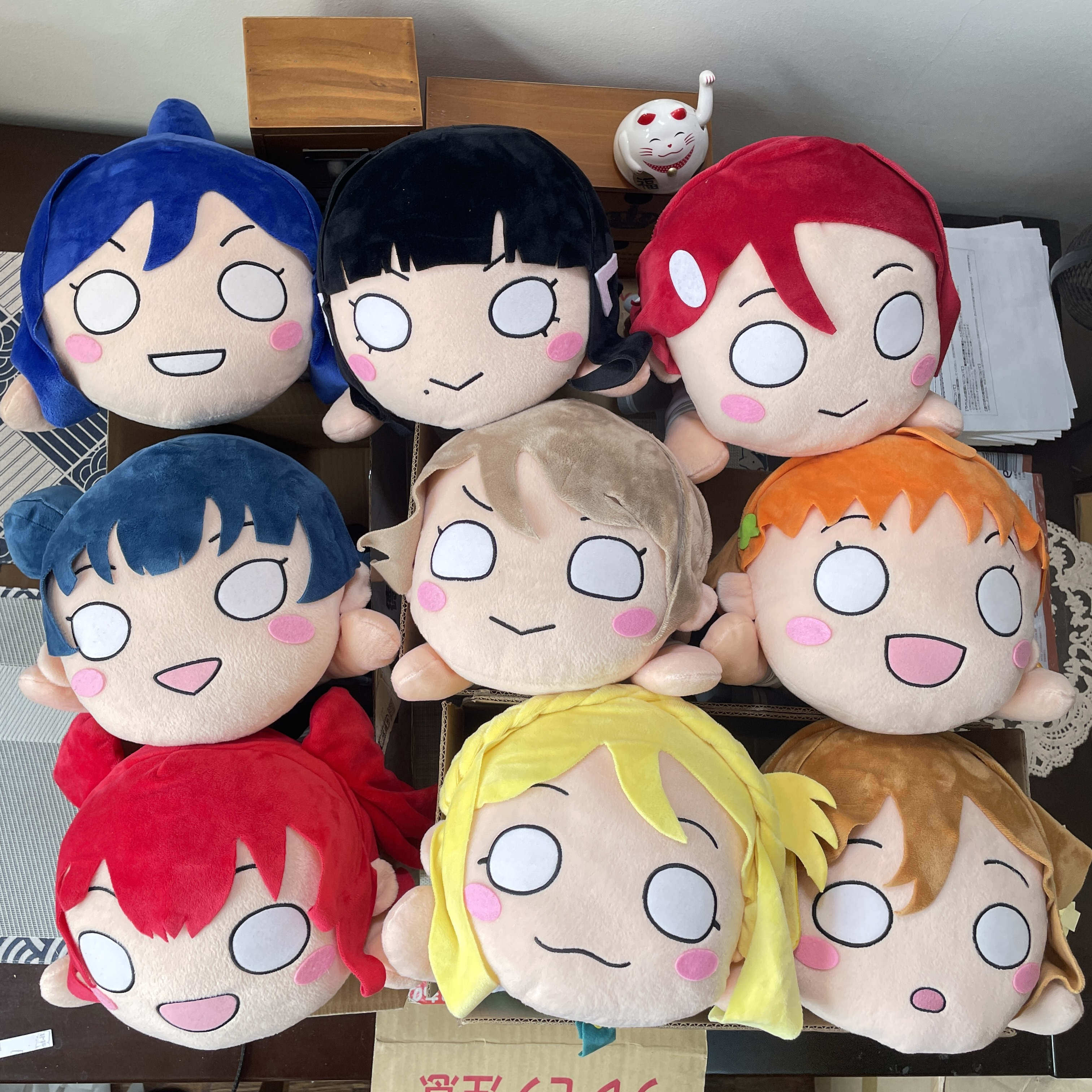 官谷日购正版 lovelive 水团 校服 公仔 玩偶 毛绒玩具约40cm