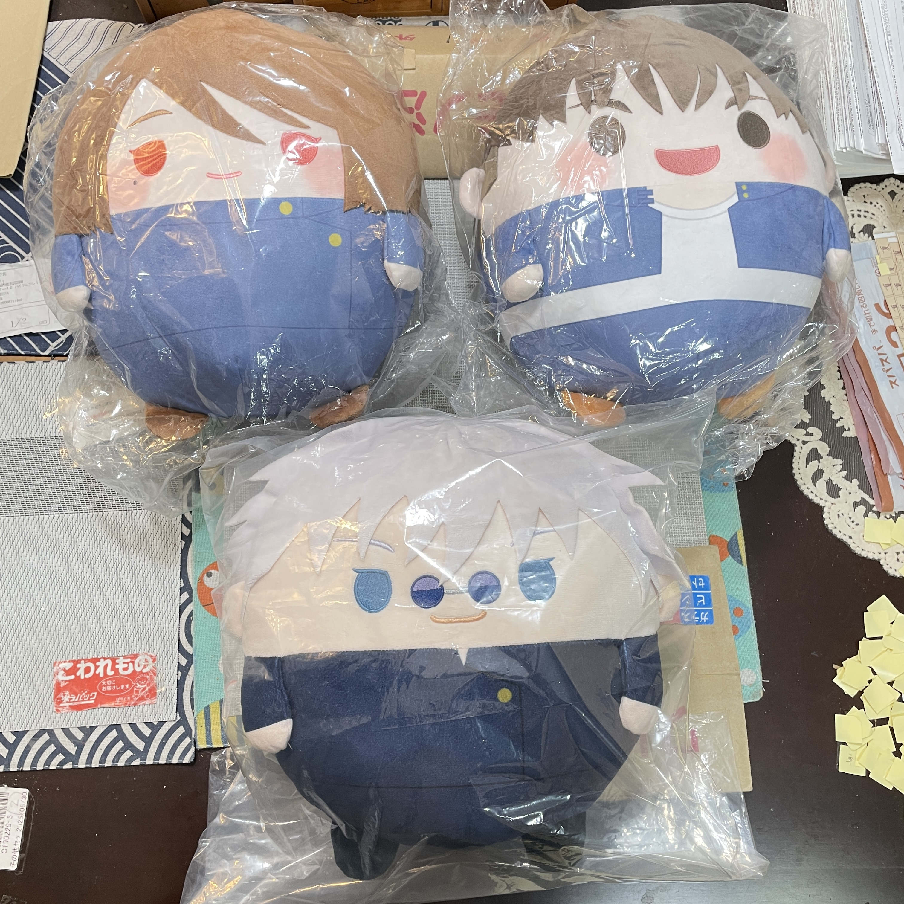 30cm咒术回战 怀玉 玉折 圆滚滚 抽赏 五条悟 毛绒玩具 日版 抱枕