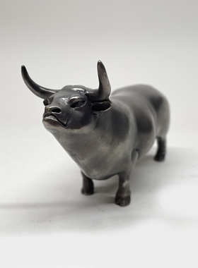 不仁斋薛继业铸铜雕塑摆件辛丑铜牛限量摆件潮玩