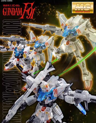 包邮 万代 MG 1/100 F91 高达 Ver2.0 残影配色 彩透 PB限定