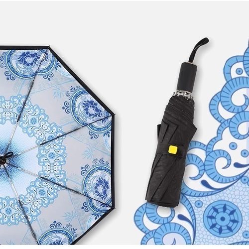 kobold双层伞布太阳伞黑胶两用