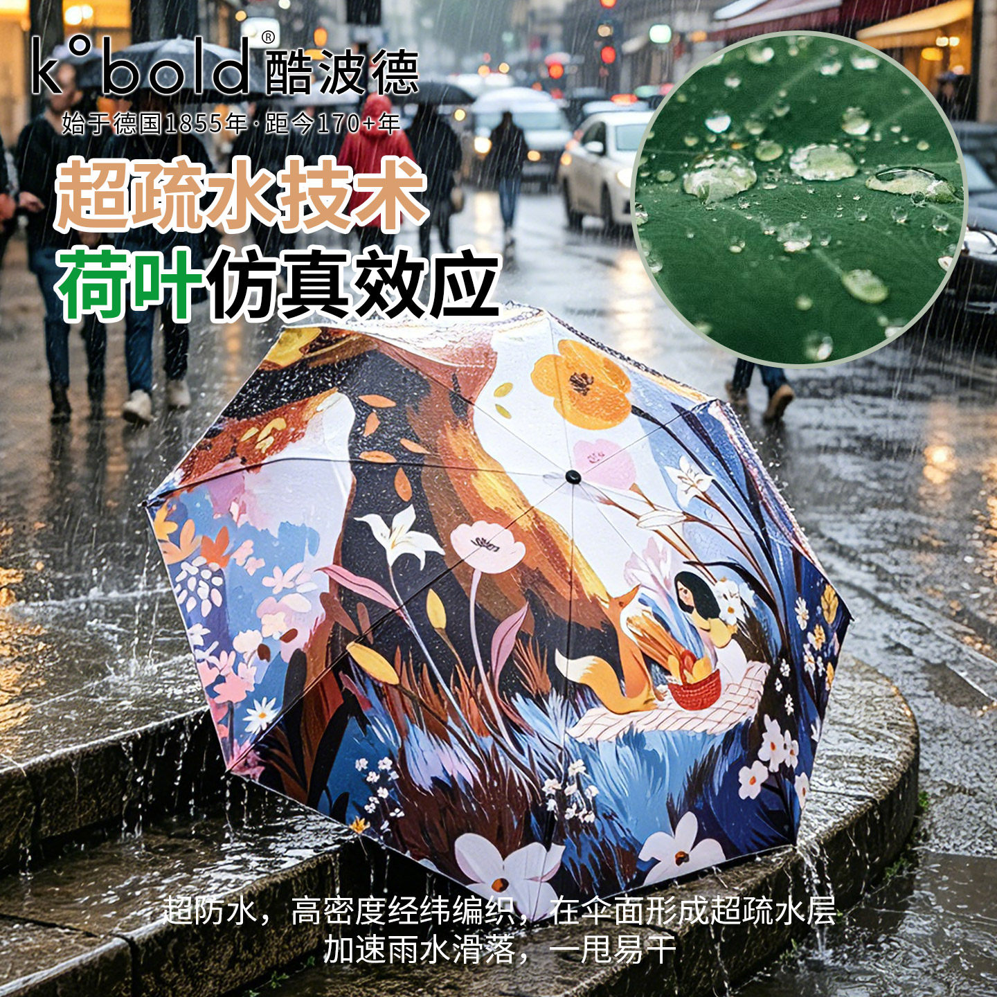 KOBOLD大伞面防晒103CM碳纤图片