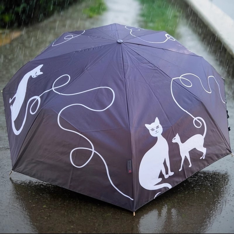 德国knirps手动黑胶晴雨伞