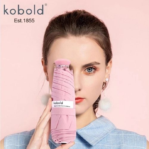 德KOBOLD防晒彩胶涂层五折晴雨伞