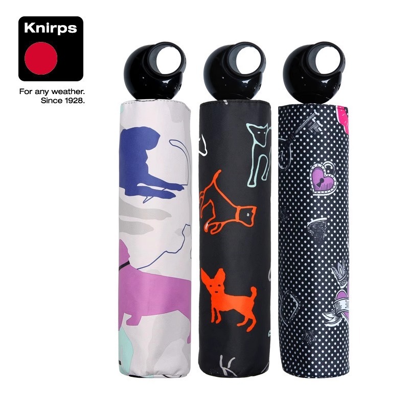 晴雨两用伞knirps德国小清新黑胶