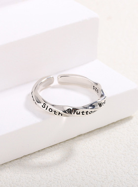 字母食指环ins小众个性设计女款