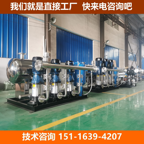 箱式管网叠压无负压供水设备 高层楼小区二次供水泵改造二用一备