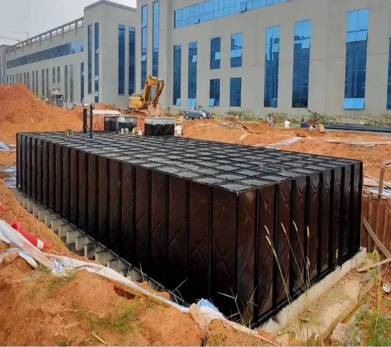 装配式地埋bdf复合不锈钢水箱 抗浮箱泵一体化生活消防给水泵站