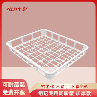 花开半垄 组培筐加厚耐高温育苗盘托盘塑料周转盘育苗框350组培瓶