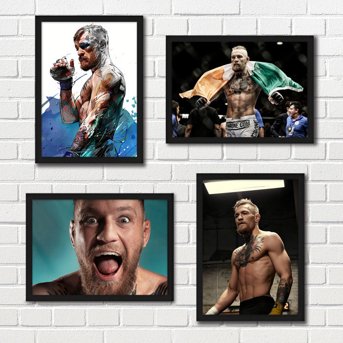 麦格雷戈海报 Conor McGregor嘴炮UFC搏击装饰画健身房格斗馆挂画