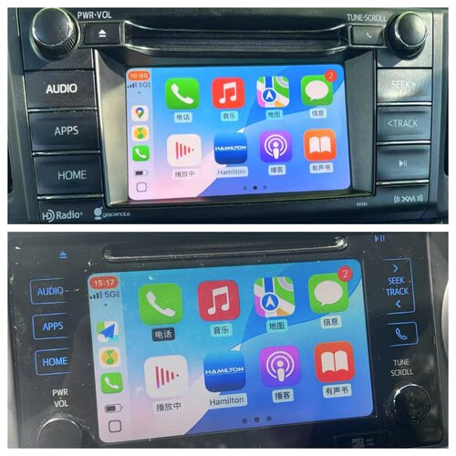 适用海外丰田Avalon亚洲龙升级无线carpaly模块互联Android auto