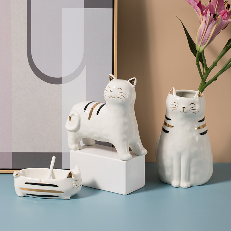 轻奢风桌面居家多肉插花器烟灰缸