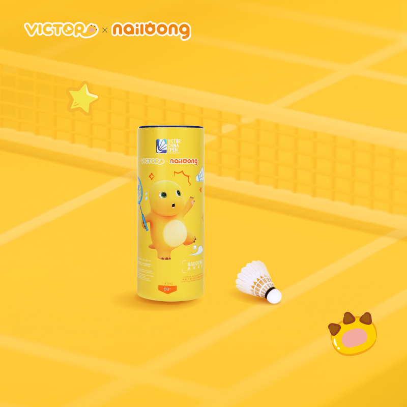 威克多VICTOR胜利羽毛球奶龙联名系列碳音训练耐打球NCS_NLCO25