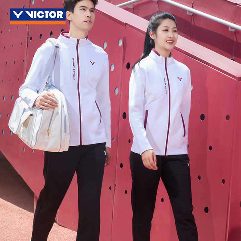 威克多victor胜利羽毛球服运动外套保暖比赛训练服男女款J-55607